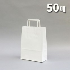 애브리플러스 크라프트 종이쇼핑백 종이가방 10개 50개 100개 200개, 화이트, 50장