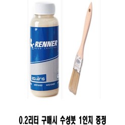 [RENNER] 레너바니쉬(무광 반광 유광)실내용바니쉬 200ml (수성붓 증정), 1개