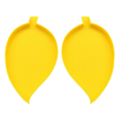블링블링 보석십자수도구, 나뭇잎트레이(1set-2개)-노랑