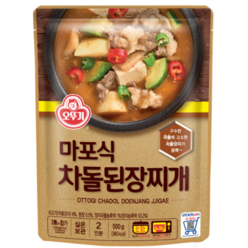 오뚜기 마포식 차돌된장찌개, 500g, 4개