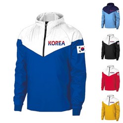 한국 KOREA 커스텀 축구 풋살 바람막이 E655