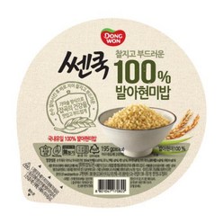 쎈쿡 100% 발아현미밥, 195g, 6개