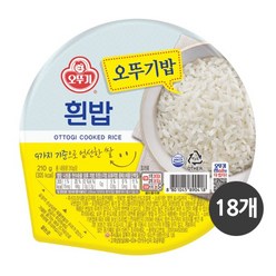 오뚜기 맛있는 밥, 210g, 18개