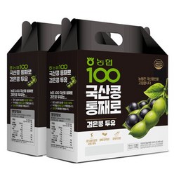 농협 100 국산콩 통째로 검은콩 두유, 48개, 190ml