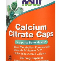 나우푸드 Now foods Calcium Citrate Caps, 240정, 1개