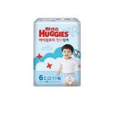 하기스 매직컴포트 썸머 기저귀 6단계 팬티형 점보 특대형 공용 37매