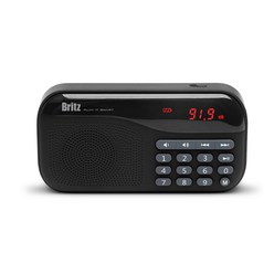 브리츠 휴대용 효도 라디오 MP3 블루투스 스피커, BA-PR1 PLUS, 블랙