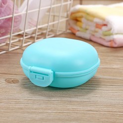 휴대용 비누 접시 접시 상자 플라스틱 비누 접시 뚜껑 여행 하이킹 비누 홀더 욕실 컨테이너 욕실 용품, 푸른, 두번째