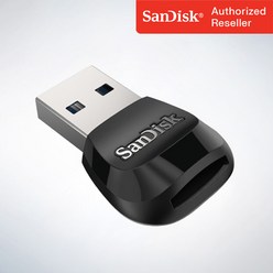 샌디스크 리더기 MobileMate USB 3.0 마이크로SD 리더기, SDDR-B531, 블랙