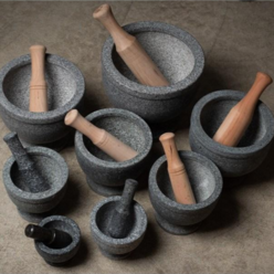 장수주방 장수곱돌 돌절구 120 전통 맷돌 미니 마늘 깨 바질 이유식 다지기, 120mm, 나무공이, 1개