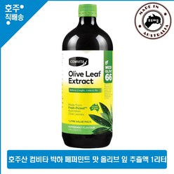 호주 직구 컴비타 천연 이뮨 Oleuropein Hydroxytyrosol 페퍼민트 박하 멘솔 올리브 잎 추출액 영양제 1 리터, 1개, 1000ml