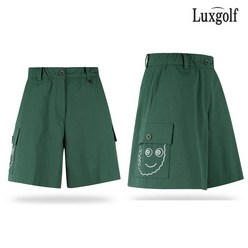 [LuxGolf] 여성 프리미엄 스판 히든밴딩 캐릭터 카고 여름 골프 반바지 팬츠