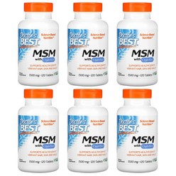 닥터스베스트 MSM 1500mg, 120정, 6개