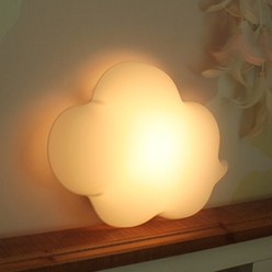 LAMPDA LED형 구름모양 벽등 (화이트) 밝기조절 스위치 인테리어조명, 화이트_LED형