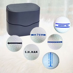 버디360 골프공스탬프 골프볼라이너 골프공도장 골프선물, 파랑, 기본형2(화살표형)