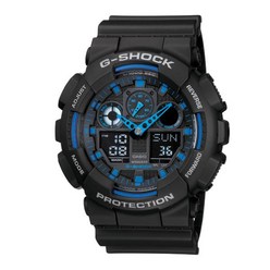 [지샥(G-SHOCK)] 빅페이스 남여공용 범블비시리즈 블루포인트 GA-100-1A2DRR