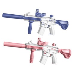 PUGB 전동 장난감 물총 연발 고압력 m416, 푸른 색