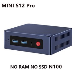 소형미니PC 미니 휴대용 산업용 한뼘 Beelink-MINI S12 Pro 인텔 알더 레이크 N100 PC 윈도우즈 11 DDR4 16GB 500GB SSD 데스크탑 게이밍 컴퓨터, 기본형