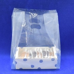 보름달비닐 투명 비닐쇼핑백-100매 인쇄가능(10 000장이상), 30(18)X40