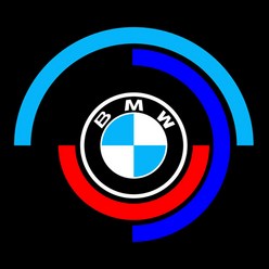 그린텍 무변색 BMW 도어라이트 일체형 8K 도어램프 도어빔 1:1교체형, 1세트, A타입(B+M로고)-일체형렌즈