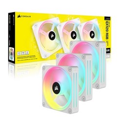 [CORSAIR 정품] 커세어 iCUE LINK QX120 RGB STARTER KIT 화이트 (3PACK/Controller) 시스템 공랭 팬 쿨러