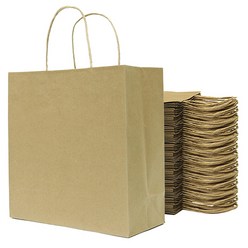 애브리플러스 크라프트 종이 쇼핑백 종이가방 100매