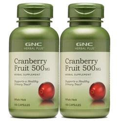 GNC 크랜베리 프루트 500mg 캡슐, 100정, 2개