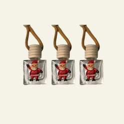 캔들아트 용기 - 산타 3개 8ML 룸미러용 걸이형 크리스마스