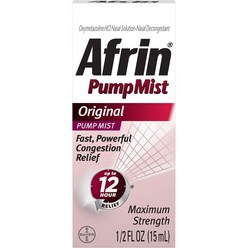 Afrin Pump Mist 12 Hour Relief Original 0.5 fl oz, 1개, 1개
