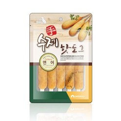 NEW 수제 간식 핫도그 모양 져키 90g - 연어