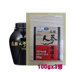 진웰스 일화 고려 인삼 농축액 엑기스 진액 정 홍삼 진세노사이드 면역 피로개선 100g, 3개