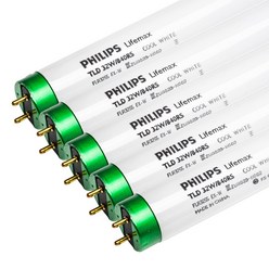 필립스 직관형광램프 32W 840 백색 TLD 32W 840RS FLR32SS 5개묶음, 5개