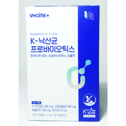 비타민하우스 k낙산균 프로바이오틱스 1박스(2gx30포), 2박스, 30포