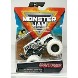 MonsterJam 몬스터잼 그레이브 디거 1:64 스케일 휠리 바 인버스 트럭 시리즈