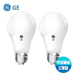 [무료배송]GE 삼파장 LED전구 백열등 4.5W 9W 12W 15W x 2개입(에너지효율 1등급 ), 주광색(하얀빛), 2개