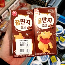 서울우유 초코 꿀딴지 180ml x 4개입, 아이스박스 포장