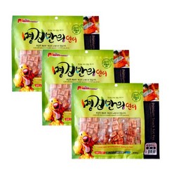 명견만리 강아지 간식 큐브 400g, 3개, 연어맛