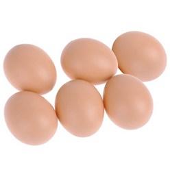 메추리알 부화 부화기 조각 시뮬레이션 된 암탉 계란 플라스틱 계란은 닭이 계란 낳는, 6개