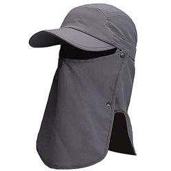 와일드씬 차양 모자 UV차단 낚시 농사 캠핑 등산 얼굴 햇빛차단 모자, 차콜