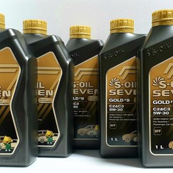 에스오일 세븐골드 S-OIL SEVEN GOLD 5W30 5W40 가솔린 디젤 엔진오일, S-OIL SEVEN GOLD 1L 5W30, 1개