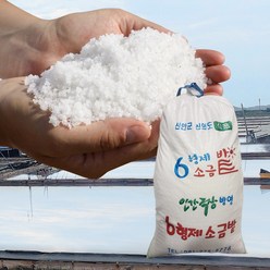 2022년산 신안 6형제 천일염 소금밭 깨끗한 굵은 소금, 1개, 20kg
