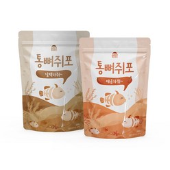 통뼈쥐포, 2개, 담백하쥐