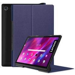 Lenovo Yoga Tab 11 보호 스마트 케이스 YT-J706F 태블릿 Lenovo Yoga Tab 11 2021 자기성 Funda 덮개, Dark Blue