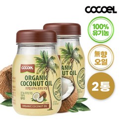코코엘 유기농 코코넛오일 /쿠킹용 무향 415ml 2병, 2개