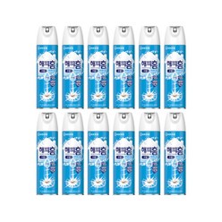 해피홈 유한양행 에어로솔 수성 살충제 무향, 500ml, 12개