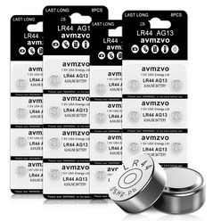 LR44 Battery AG13 1.5V Alkaline Button Cell Coin Batteries 357 A76 for Toys No Mercu 32pcs, 1개, 1개