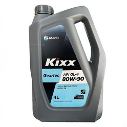 킥스 KIXX Geartec GL-4 80W-90 4L 수동미션오일, kixx Geartec GL-4 4L