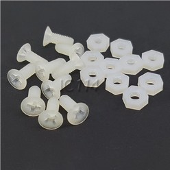 플라스틱 볼트 너트 10개단위 PLASTIC-FASTENER-3mm, 3x10mm