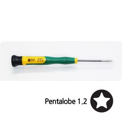 BEST 정밀드라이버 오각별모양 Pentalobe 1.2mm CR-V합금, 1개