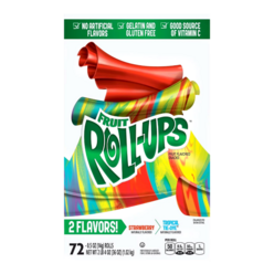 Fruit Roll ups 프룻 롤업스 72개입 스트로베리 트로피칼, 1개